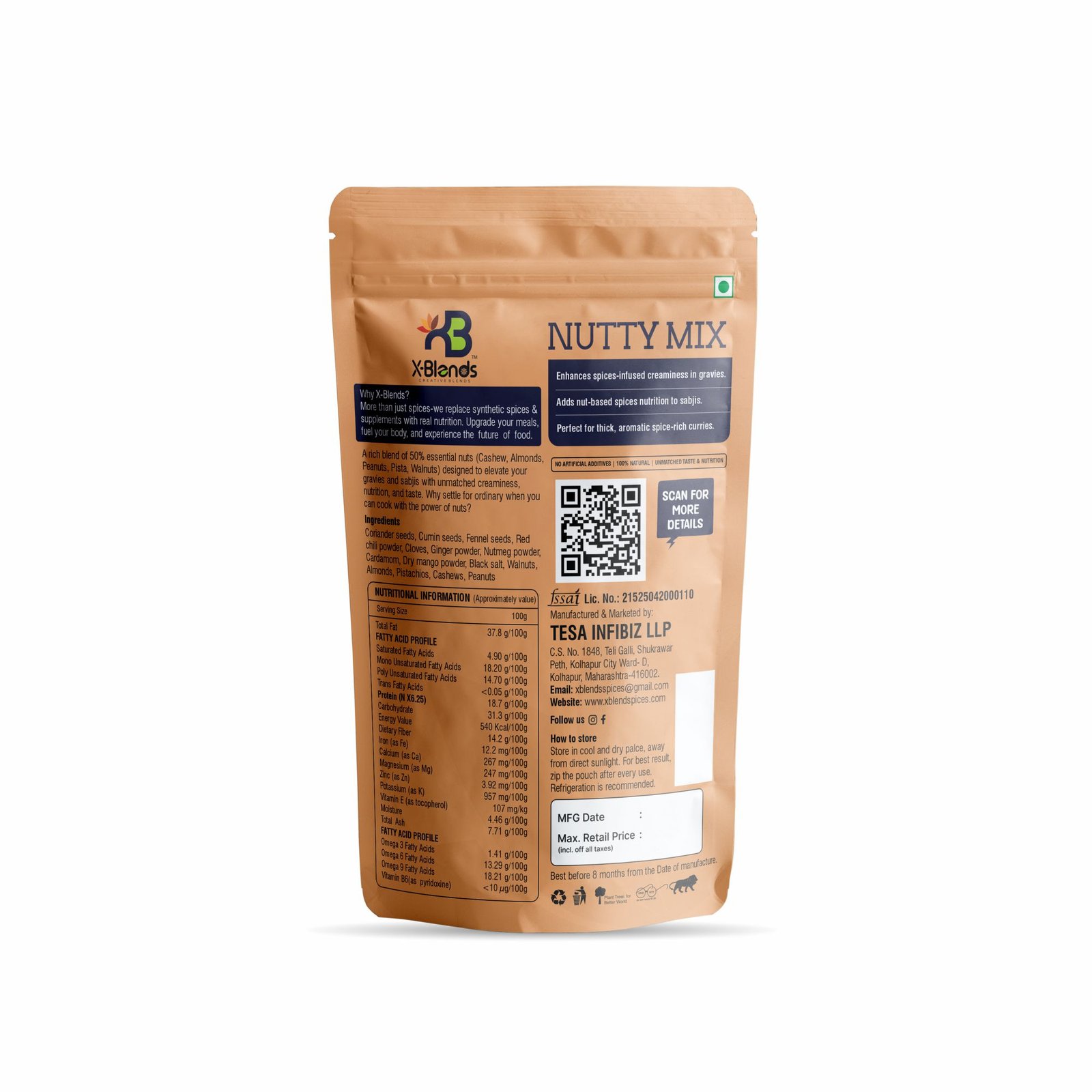 X-Blend Nutty Mix 50g 02